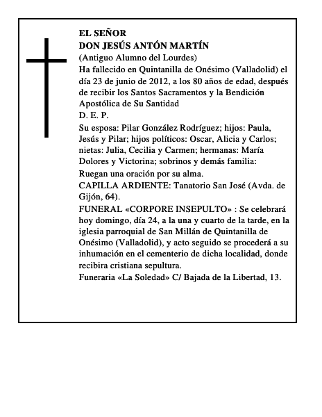 Don Jesús Antón Martín
