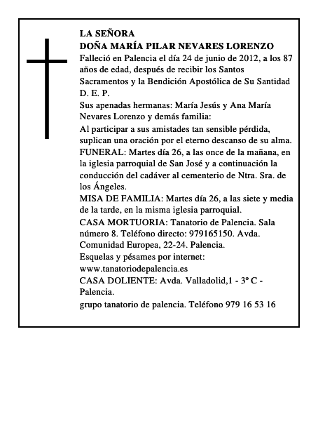 Doña María Pilar Nevares Lorenzo