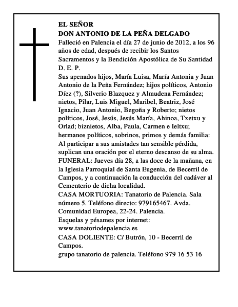 Don Antonio de la Peña Delgado