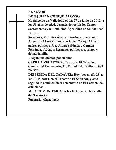 Don Julián Conejo Alonso