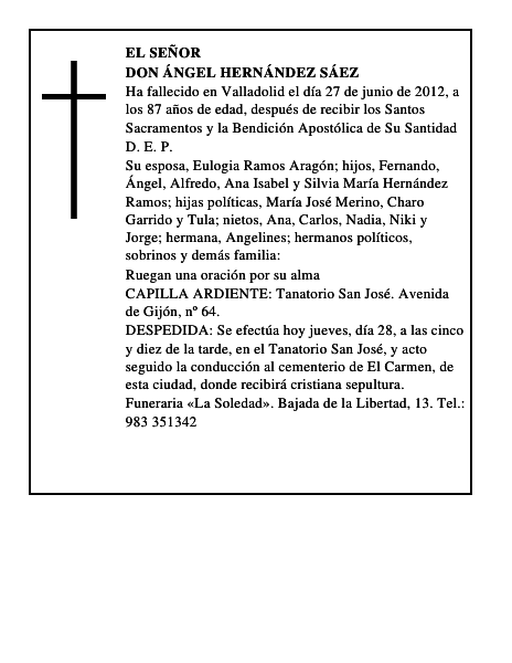 Don Ángel Hernández Sáez