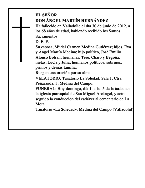 Don Ángel Martín Hernández
