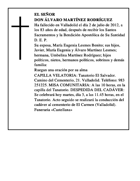 Don Álvaro Martínez Rodríguez