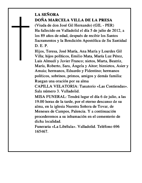 Doña Marcela Villa de la Presa