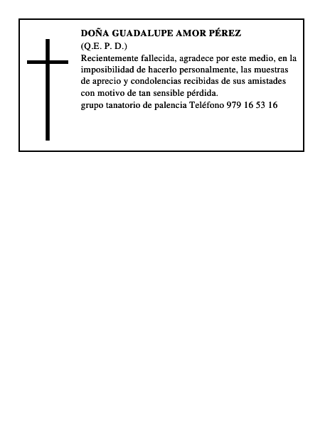 Doña Guadalupe Amor Pérez