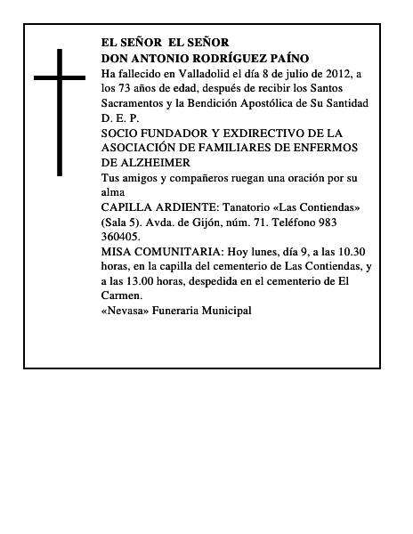 Don Antonio Rodríguez Paíno