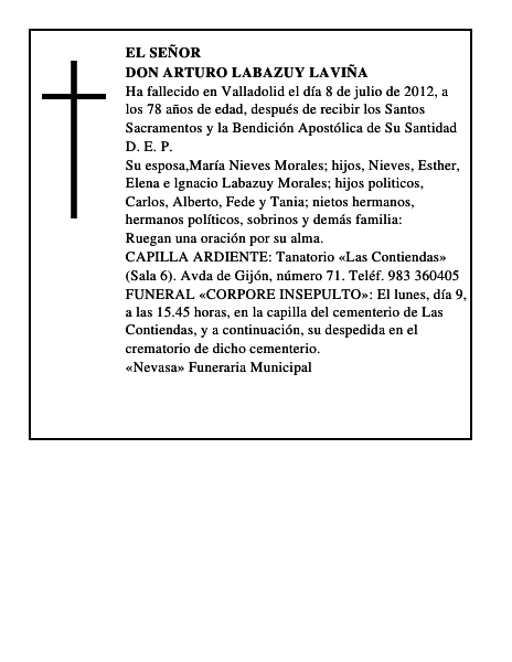 Don Arturo Labazuy Laviña