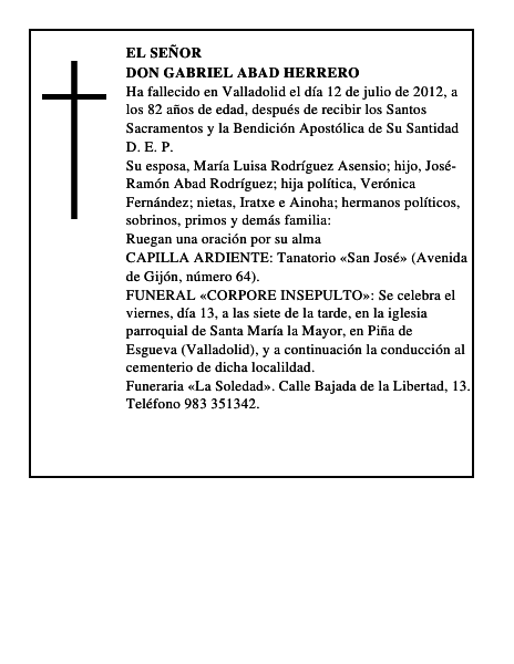 Don Gabriel Abad Herrero