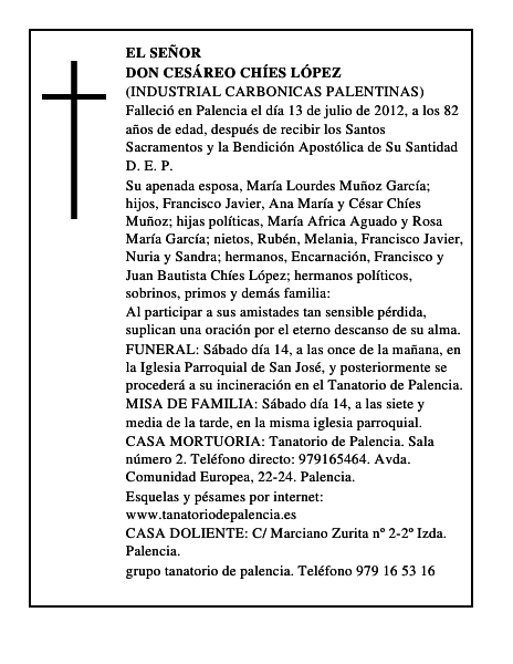 Don Cesáreo Chíes López