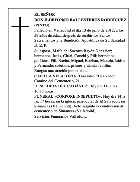 Don Ildefonso Ballesteros Rodríguez