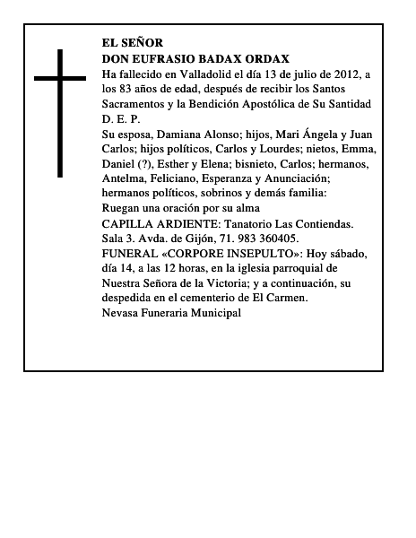 Don Eufrasio Badax Ordax