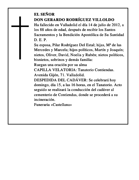 Don Gerardo Rodríguez Villoldo
