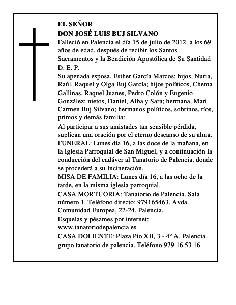 Don José Luis Buj Silvano