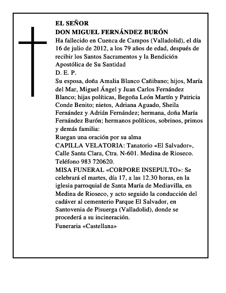Don Miguel Fernández Burón