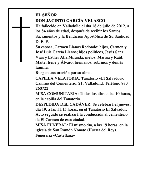Don Jacinto García Velasco
