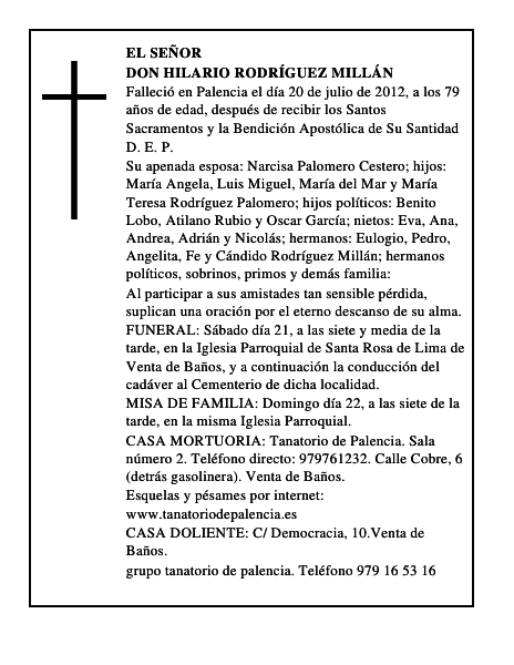 Don Hilario Rodríguez Millán