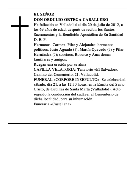 Don Obdulio Ortega Caballero