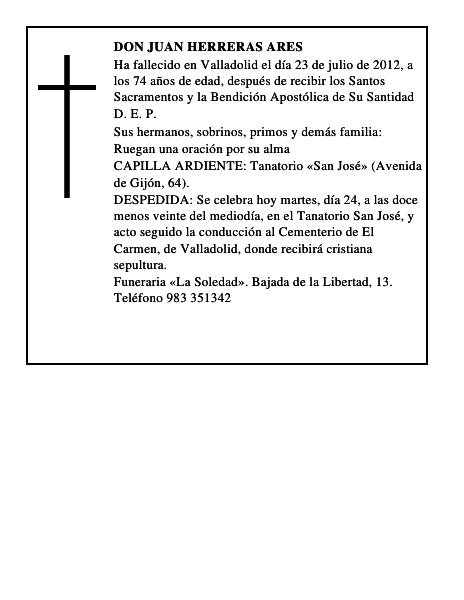 Don Juan Herreras Ares
