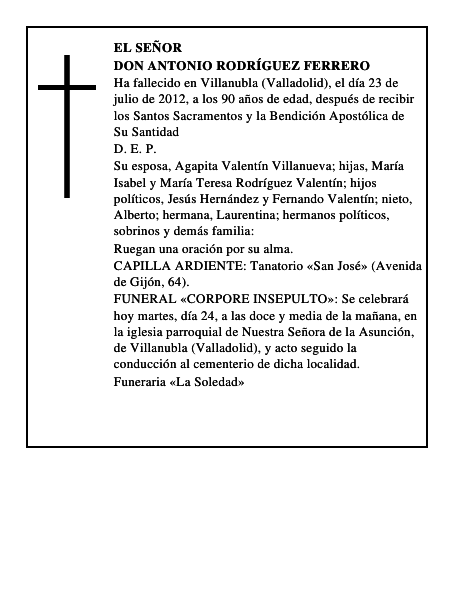 Don Antonio Rodríguez Ferrero