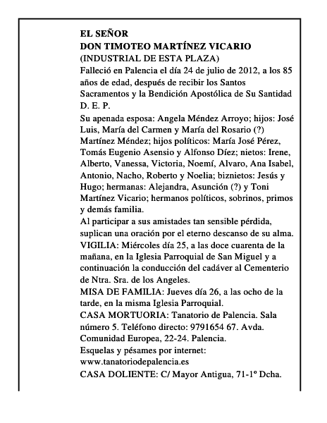 Don Timoteo Martínez Vicario