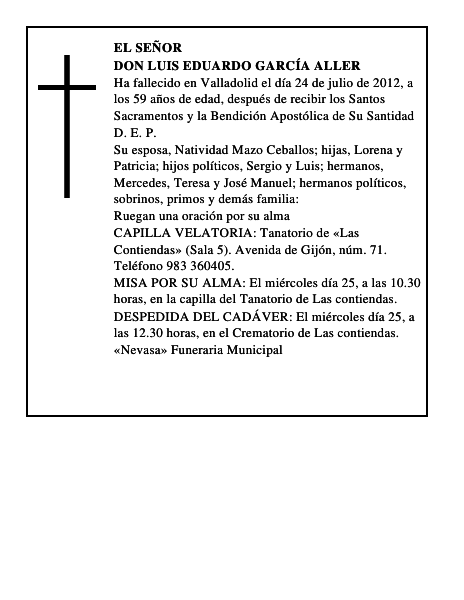 Don Luis Eduardo García Aller