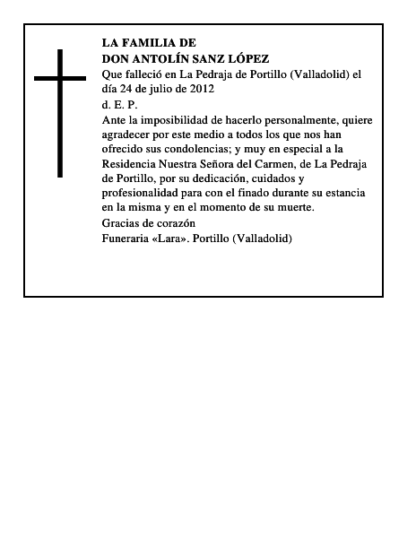 Don Antolín Sanz López