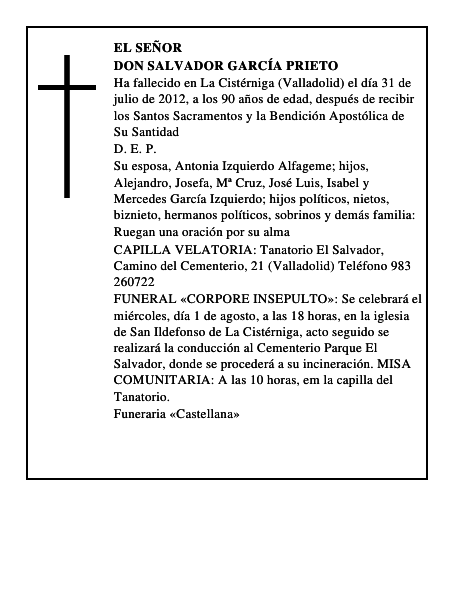 Don Salvador García Prieto