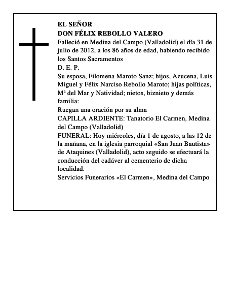 Don Félix Rebollo Valero
