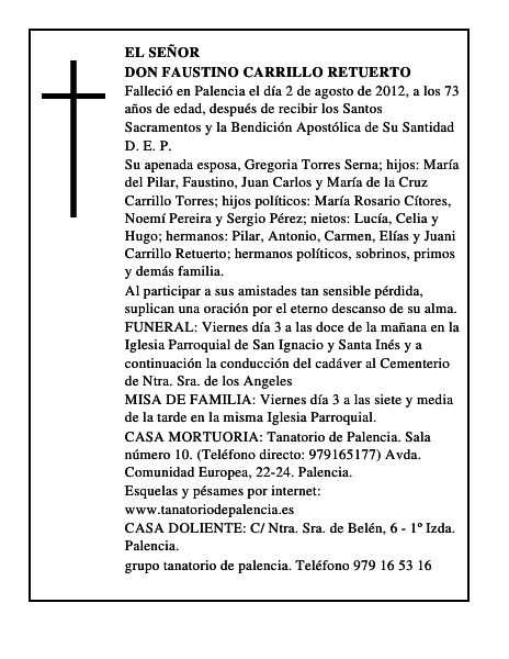 Don Faustino Carrillo Retuerto