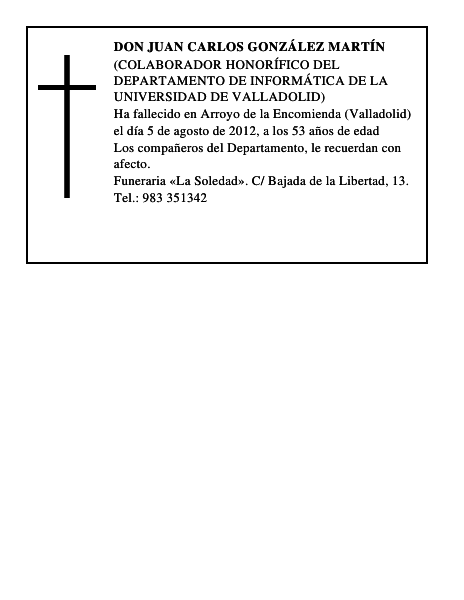 Don Juan Carlos González Martín