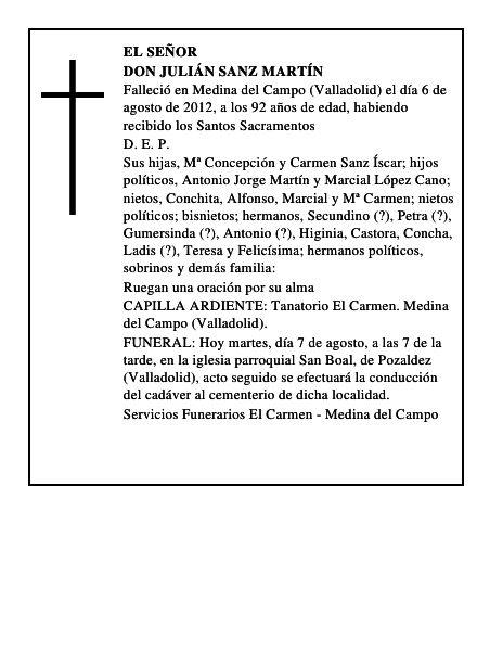Don Julián Sanz Martín