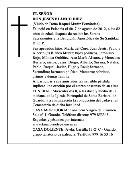 Don Jesús Blanco Diez