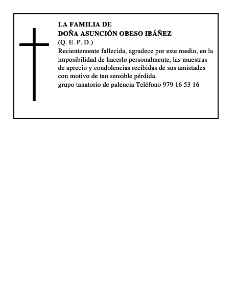 Doña Asunción Obeso Ibáñez