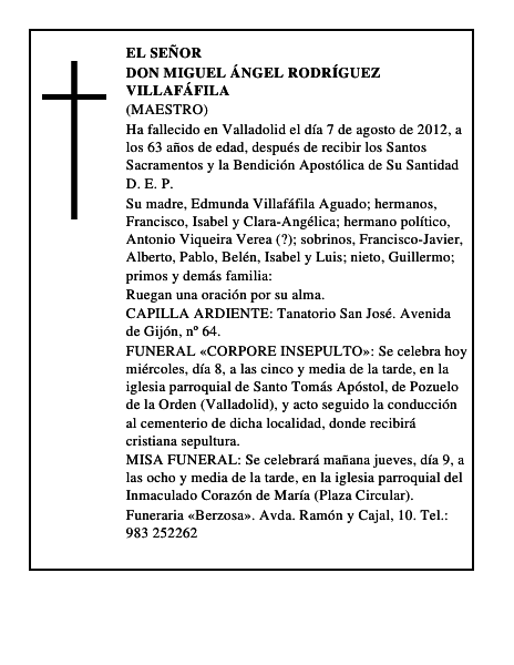 Don Miguel Ángel Rodríguez Villafáfila