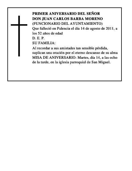 Don Juan Carlos Barba Moreno