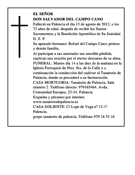 Don Salvador del Campo Cano