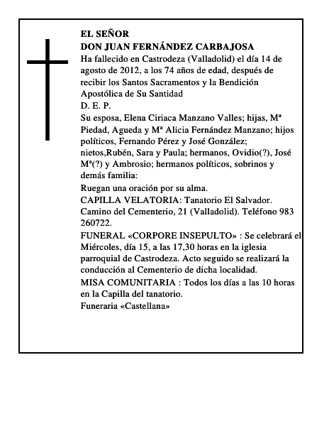 Don Juan Fernández Carbajosa