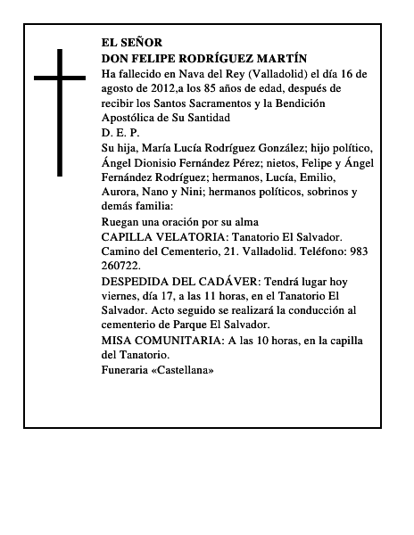 Don Felipe Rodríguez Martín