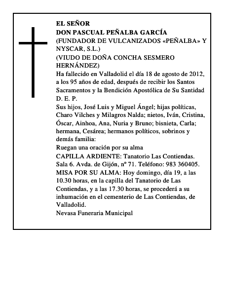 Don Pascual Peñalba García