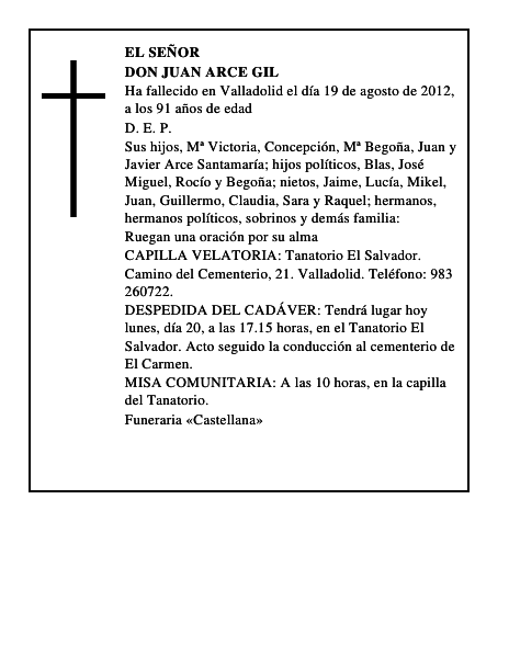 Don Juan Arce Gil