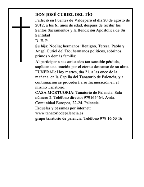 Don José Curiel del Tío