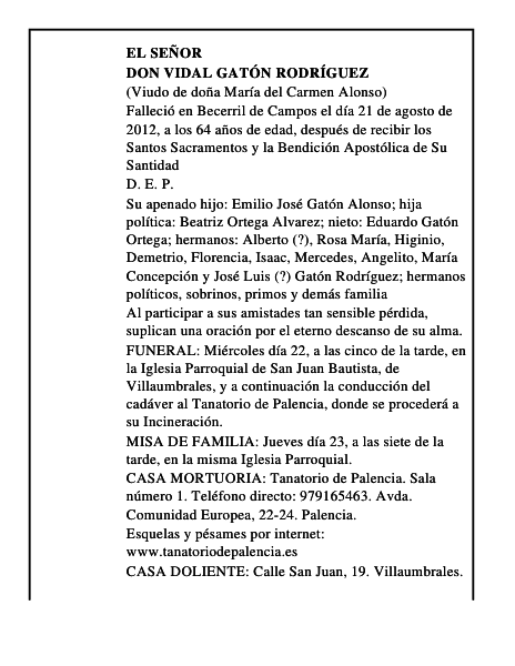 Don Vidal Gatón Rodríguez