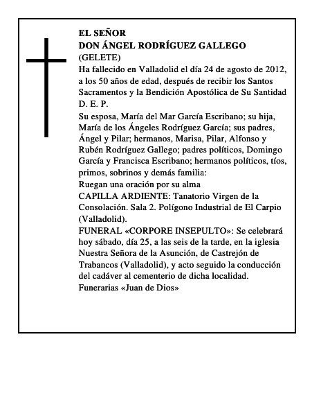 Don Ángel Rodríguez Gallego
