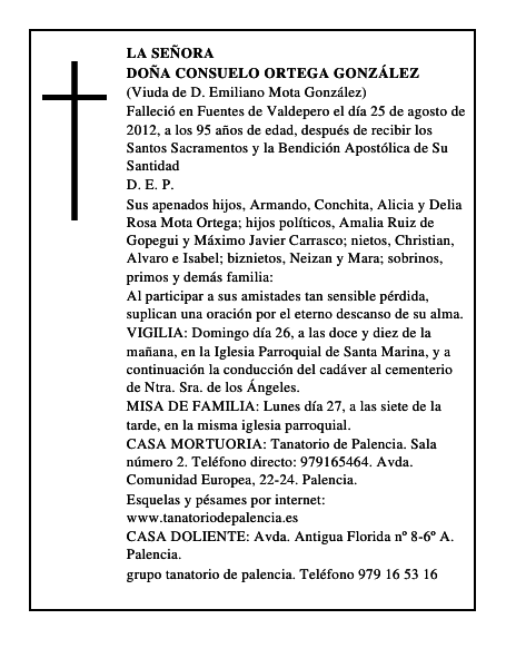 Doña Consuelo Ortega González