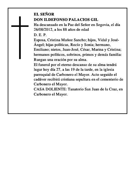 Don Ildefonso Palacios Gil