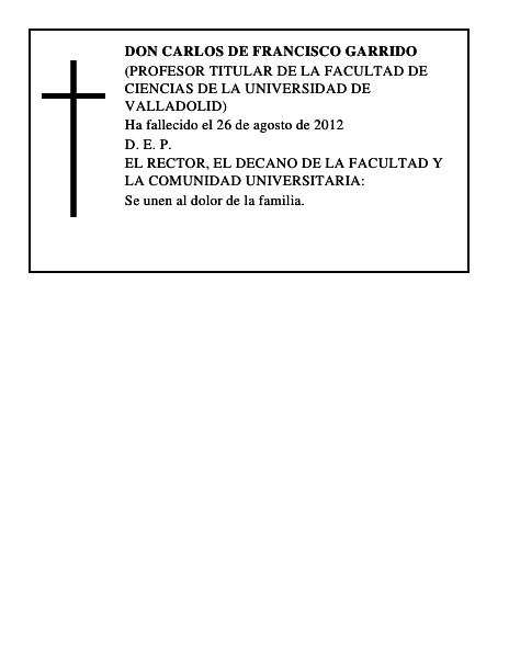 Don Carlos de Francisco Garrido