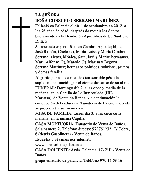 Doña Consuelo Serrano Martínez