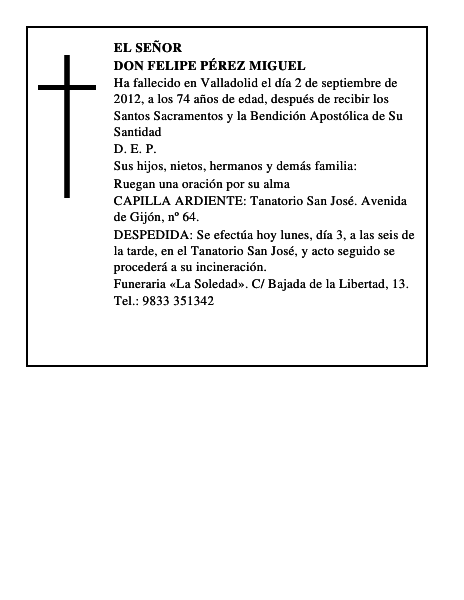 Don Felipe Pérez Miguel