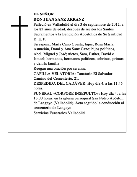 Don Juan Sanz Arranz