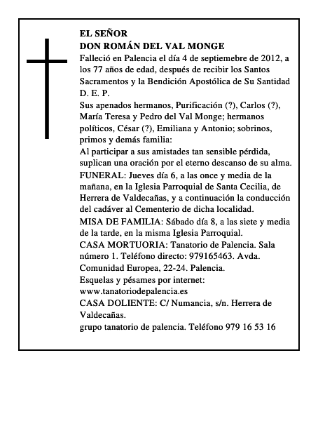 Don Román del Val Monge